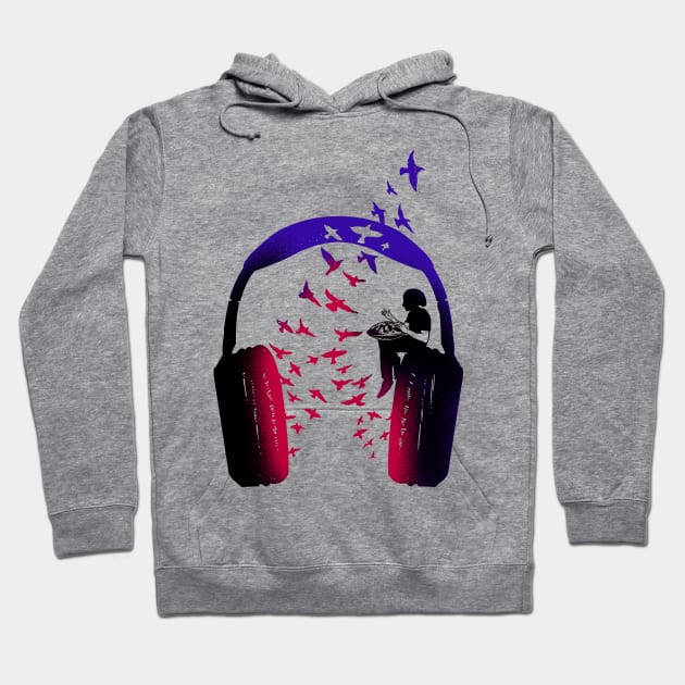 Headphone Music Hang Drum Hoodie by barmalisiRTB